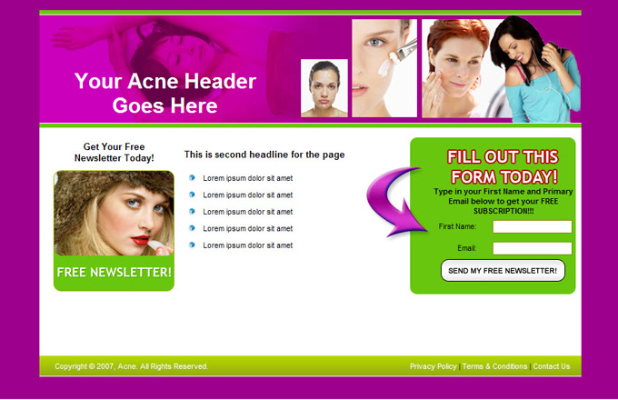 Acne PLR Autoresponder Email Series