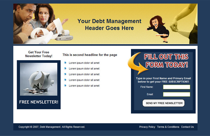 Debt Management PLR Autoresponder Email Series