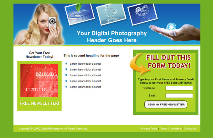 Digital Photography PLR Autoresponder Email Series