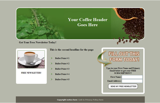 Coffee PLR Autoresponder Email Series