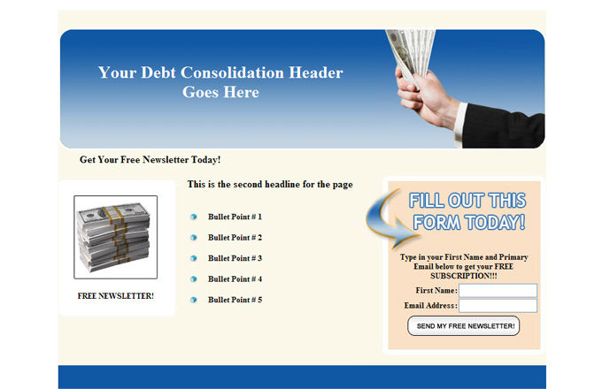Bill Consolidation PLR Autoresponder Email Series