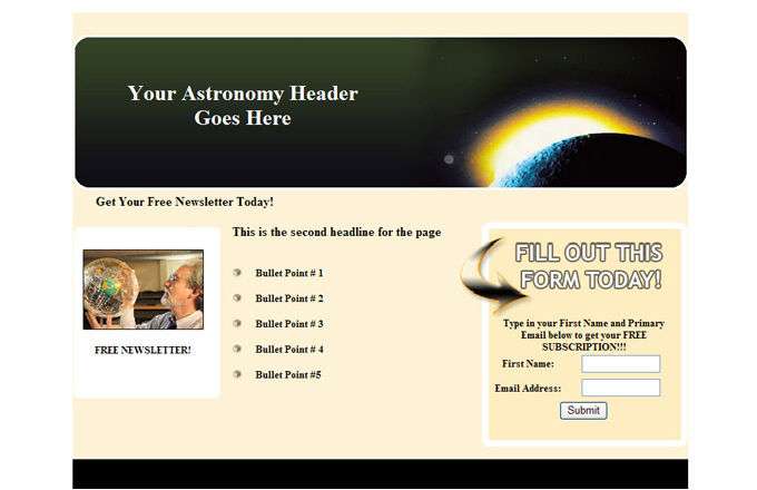 Astronomy PLR Autoresponder Email Series