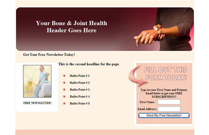 Bone And Joint Health PLR Autoresponder Email Series