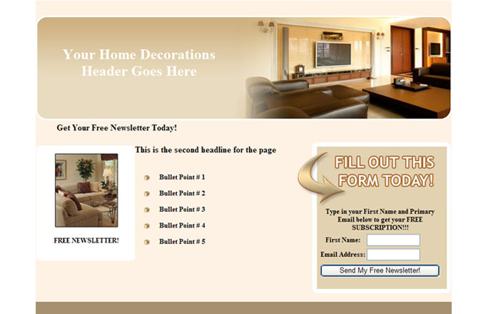Home Decororation PLR Autoresponder Email Series