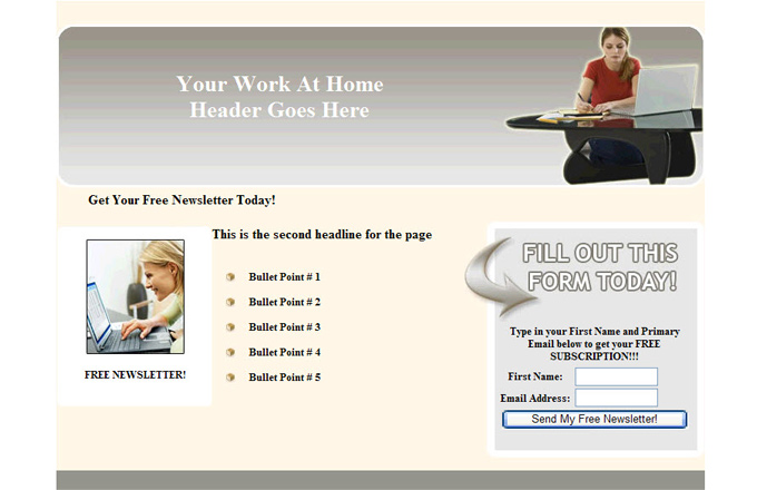 Work At Home PLR Autoresponder Email Series