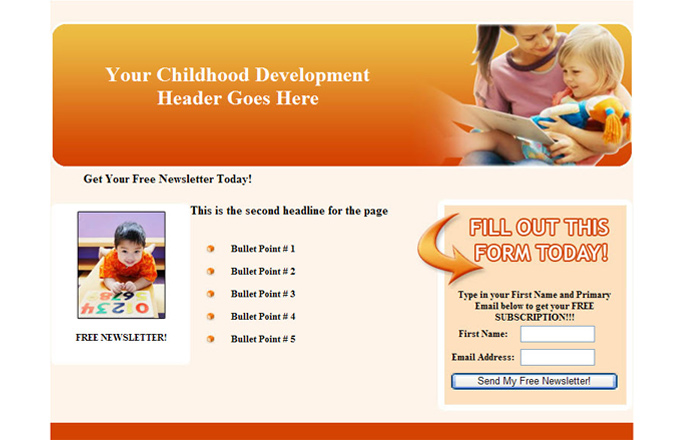 Childhood Development PLR Autoresponder Email Series