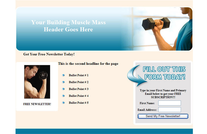 Building Muscle Mass PLR Autoresponder Email Series