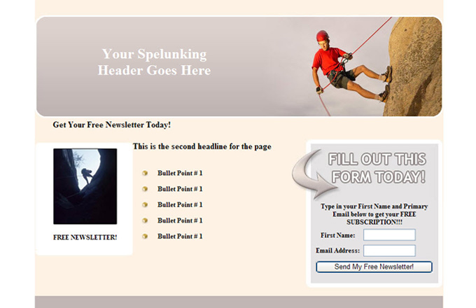 Cave Spelunking PLR Autoresponder Email Series