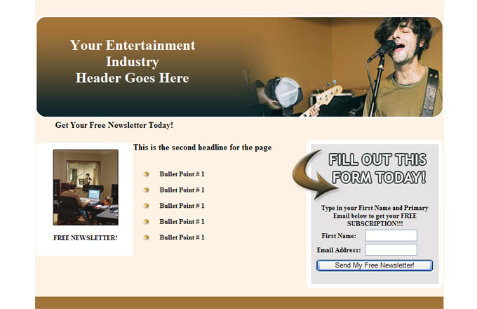 Entertainment Industry PLR Autoresponder Email Series