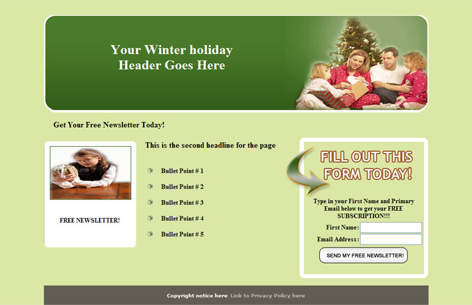 Winter Holidays PLR Autoresponder Email Series