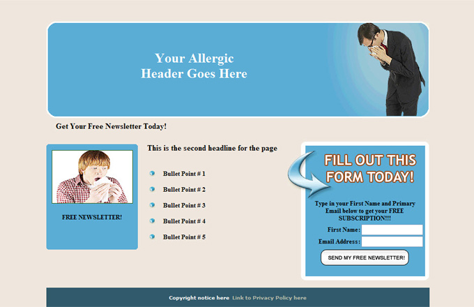 Allergies PLR Autoresponder Email Series